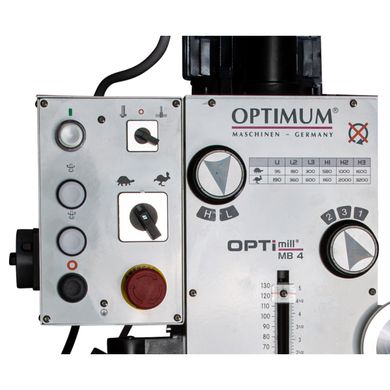 Фрезерный станок по металлу Optimum OPTImill MB4