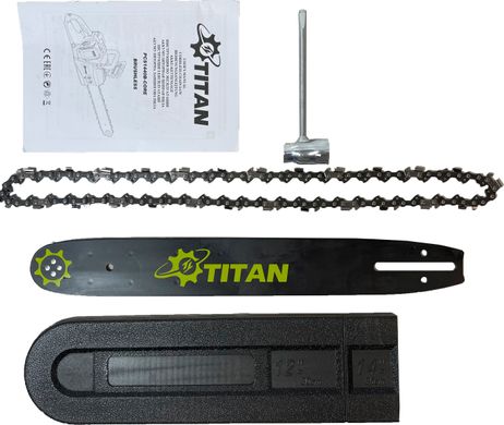 Пила цепная аккумуляторная TITAN PCS1440B-CORE Set8