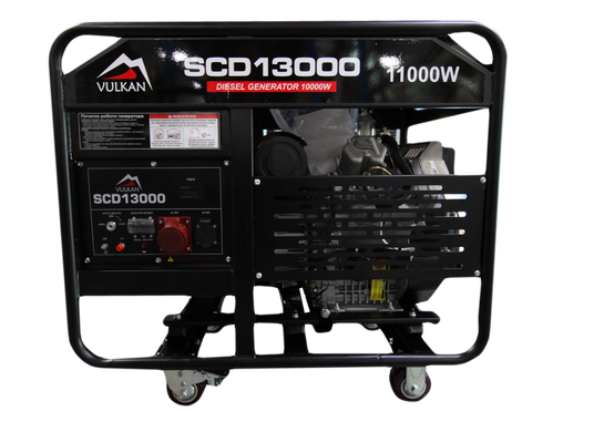 Генераторная установка Vulkan SCD13000 дизель 3ф 10кВт, эл.старт, бак-42л