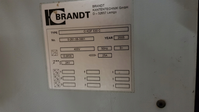 Кромкооблицовочный станок BRANDT KDF 530 C