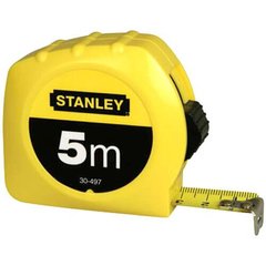 Рулетка STANLEY : 5 м х 19 мм. пластмасовий корпус