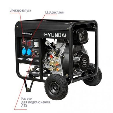Дизельний генератор Hyundai DHY8000LE