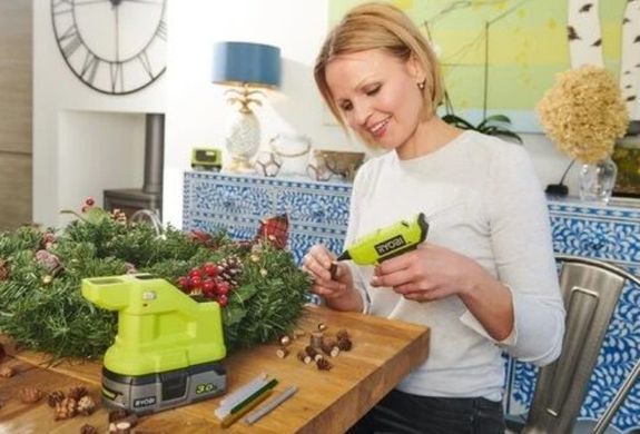 Пістолет термоклеєвий акумуляторний 18В ONE+, Ryobi. RGLM18-0 (5133005001)