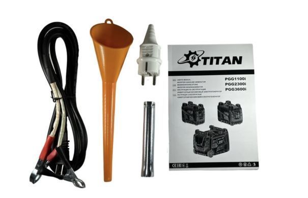 Генератор бензиновый инверторный 2,2 кВт, бесшумный, TITAN PGG2300i