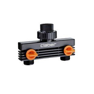 Розподільник 3/4"В вихід 2-канальний 3/4"Н, ок Claber