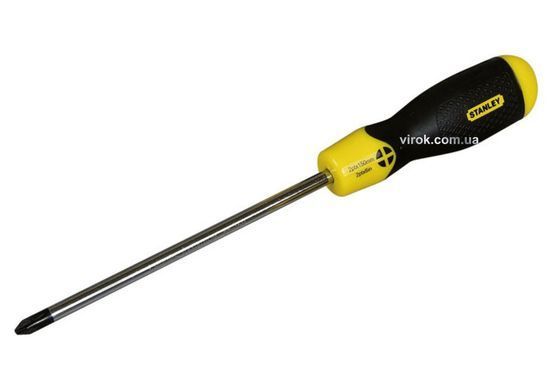 Отвертка крестовая STANLEY "Cushion Grip" : PZ1 х 75 мм