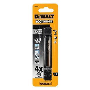 Свердло по металу EXTREME2 кобальтовое HSS-CO 2.5x57x30 мм DeWALT DT4901