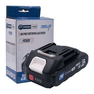 Акумулятор PROFI-TEC PT2025MP, 20 В / 2.5 А&middot;г, високотоковий, з індикатором