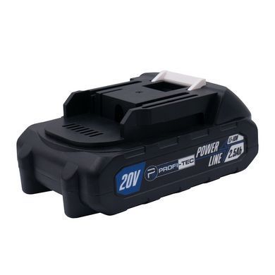 Акумулятор PROFI-TEC PT2025MP, 20 В / 2.5 А&middot;г, високотоковий, з індикатором