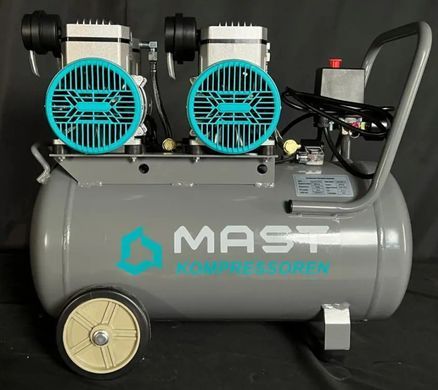 Безмасляный поршневой компрессор Mast MOF1680/2x1500-50L 3 кВт, 50 л