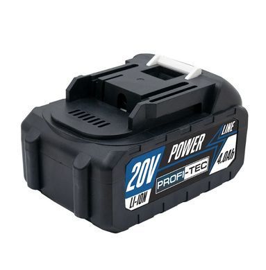 Акумулятор PROFI-TEC PT2040MP, 20 В / 4.0 А&middot;г, високотоковий, з індикатором