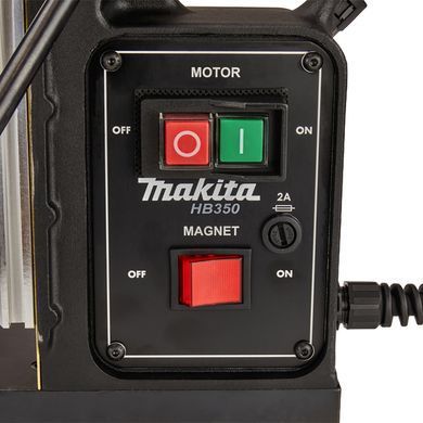 Свердлильний верстат на магнітній станині Makita HB350 1150 Вт, Weldon 19 мм, &Oslash;35 мм
