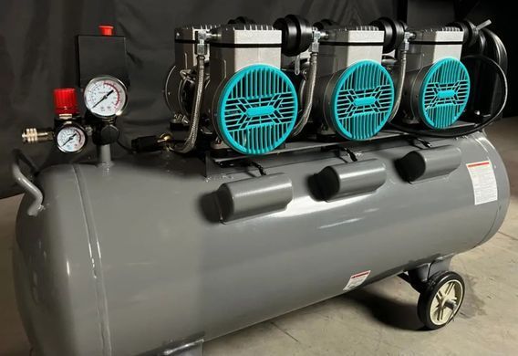 Безмасляный поршневой компрессор Mast MOF1680/3x1500-120L 4.5 кВт, 120 л