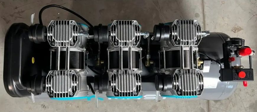 Безмасляный поршневой компрессор Mast MOF1680/3x1500-120L 4.5 кВт, 120 л