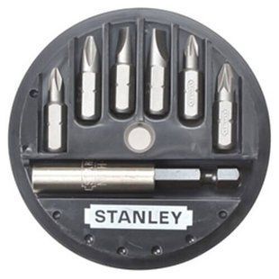 Набір насадок викруткових STANLEY : (SL5/6,5>PH0/1/2>PZ1/2), магнітний тримач 1/4". 7 Шт.