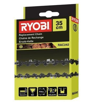 Ланцюг для пили 35см (14"), 3/8", 1,1мм, Ryobi. RAC242 (5132002712)