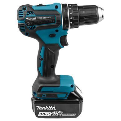 Аккумуляторная ударная дрель-шуруповерт Makita DHP485RFJ 18V 3Ah, 50 Нм