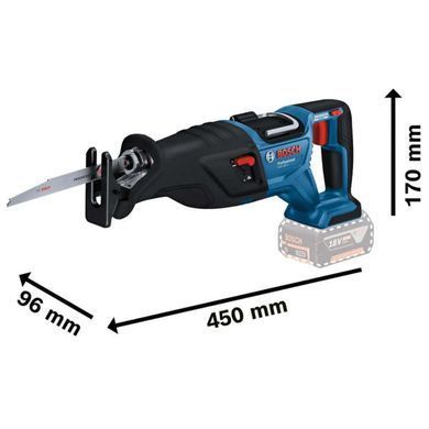 Акумуляторна шабельна пила Bosch GSA 185-LI 18 В, 230 мм