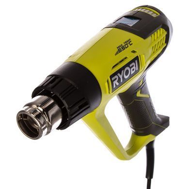 Термофен 2000 Вт, 50&ndash;650 &deg;С, дисплей, Ryobi. EHG2020LCD