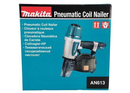 Цвяхозабивний пневматичний пістолет Makita AN613, барабанний, цвяхи 38&ndash;65 мм