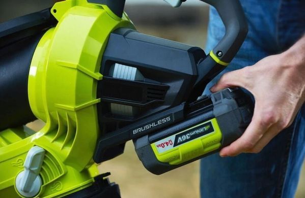 Аккумуляторная воздуходувка-пылесос 36В, 238 км/ч, Ryobi RBV36B (5133002524)