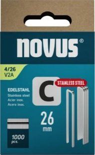 Скоби для степлера NOVUS STAPLES C 4 26MM V2A 1000PCS (042-0805)