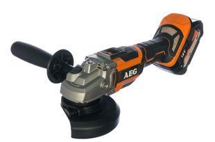 Акумуляторна кутова шліфувальна машина AEG BEWS18-125BL-502C, 18 В, диск 125 мм