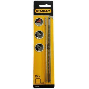 Пилочки для ручного лобзика STANLEY (0-15-106) : L= 160 мм, 15 зуб/1". 4 (Уп/Шт.)