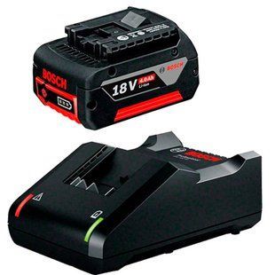 Аккумулятор Bosch GBA 18V 4.0Ah + зарядное устройство GAL 18V-40, 18 В, 4.0 А&middot;ч