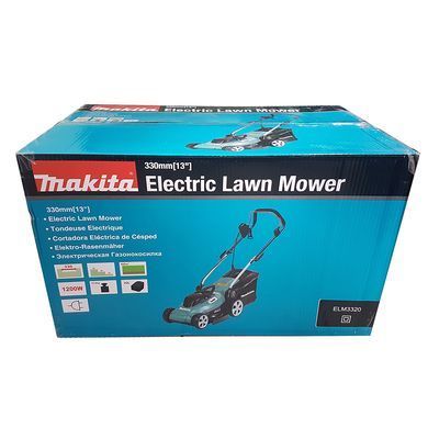 Мережева газонокосарка Makita ELM3320 1200 Вт, 33 см, травозбірник 30 л