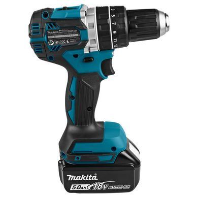 Акумуляторний ударний дриль-шурупокрут Makita DHP484RTE 18V 5Ah, 54 Нм