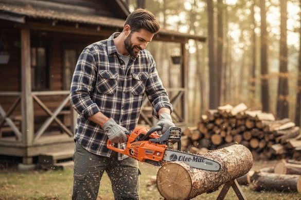 Бензопила Oleo-Mac GSTH 240, 1.2 к.с., шина 25 см, 25.4 см&sup3;