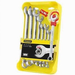 Ключі до гайок комбіновані "STANLEY "Ratcheting Wrench" М10- М19; компл. 8 шт.