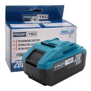 Акумулятор PROFI-TEC PT2080EP, 20 В / 8.0 А&middot;г / 21700
