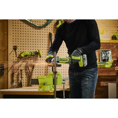 Аккумуляторная угловая шлифовальная машина RYOBI RAG18125-0, 18 В, диск 125 мм