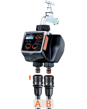 Таймер подачи воды Claber DUAL SELECT вход 3/4", до 98 режимов
