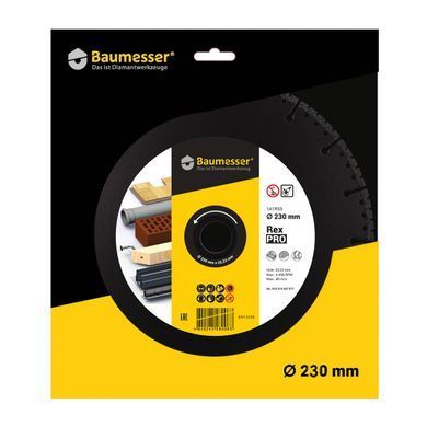 Круг алмазный отрезной 1A1RSS V 230x2,6/1,8x6x22,2 Pro Rex