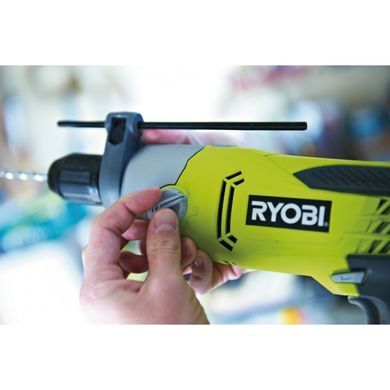 Дрель ударная Ryobi RPD1010-K 1010 Вт, 2 скорости 0–1200/0–3200 об/мин, 13 мм БЗП Дрель ударная Ryobi RPD1010-K 1010 Вт, 2 скорости 0–1200/0–3200 об/мин, 13 мм БЗП