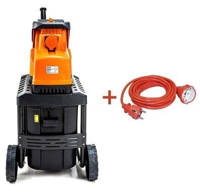 Садовий подрібнювач GTM DS2800/45 KIT 2800 Вт + подовжувач 10 м