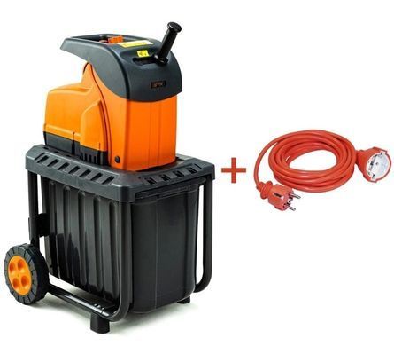Садовий подрібнювач GTM DS2800/45 KIT 2800 Вт + подовжувач 10 м