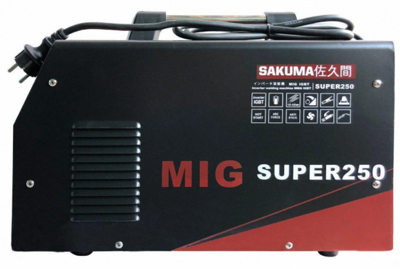 Зварювальний напівавтомат інверторний 3 в 1 Sakuma SUPER250AP