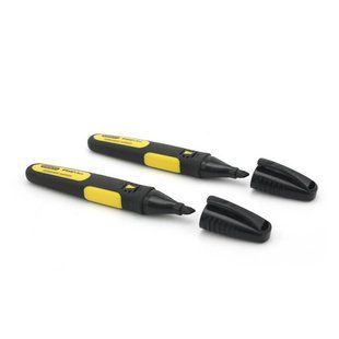 Маркер STANLEY "FatMax": черный, перманентный, плоский
