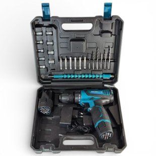 Аккумуляторная дрель-шуруповерт CDC212B SET, 12 В, 34 Нм, 0&ndash;1400 об/мин
