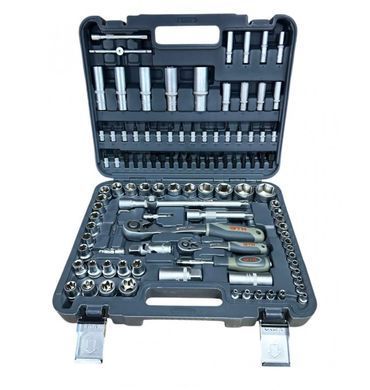 Набор инструментов GTM GTS-108 108 предметов 1/4"-1/2" CrV, трещотки 72T, кейс