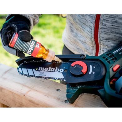 Аккумуляторная пила Metabo MS 18 LTX 15, 18 В, шина 15 см, 5 м/с, 1.6 кг