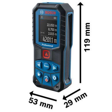 Лазерний далекомір Bosch GLM 50-22, 50 м, IP65