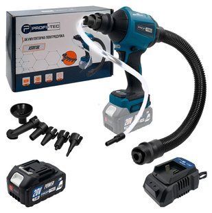 Повітродувка PROFI-TEC AS001BL, 1&times;4.0 А&middot;г, ЗП, 6 насадок