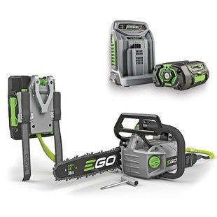 Акумуляторна ланцюгова пила EGO CSX3002 KIT, 56В, шина 30 см, 45 ланок, 3/8P, 1,1 мм, акумулятор 4 А&middot;год + зарядний пристрій