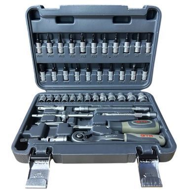Набор инструментов GTM GTS-046 46 предметов 1/4" CrV, трещотка 72T, кейс