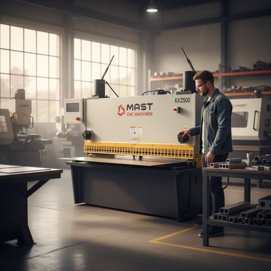 Гидравлические гильотинные ножницы MAST CNC MACHINEN QC11K-6X2500 TP10S, 2500 мм